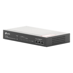 Switch PoE+ No Administrable / De Escritorio 8 puertos 10/100 Mbps / 4 puertos PoE af/at Inteligente / Presupuesto 66 W / Hasta 250 metros