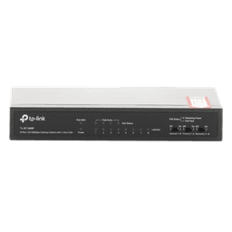 Switch PoE+ No Administrable / De Escritorio 8 puertos 10/100 Mbps / 4 puertos PoE af/at Inteligente / Presupuesto 66 W / Hasta 250 metros