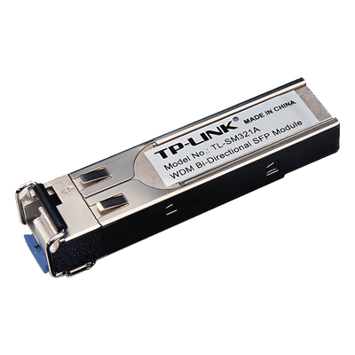 Transceptor mini-GBIC / SFP WDM Bi-Direccional / Monomodo 1GBase / Distancia 10 KM / Conector LC / (Necesita el modelo TL-SM321B para enlazar)