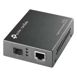 Convertidor Fibra Óptica Monomodo o Multimodo / 1 Puerto SFP 1000 Mbps / 1 Puerto RJ45 10/100/1000 Mbps / Plug and Play 