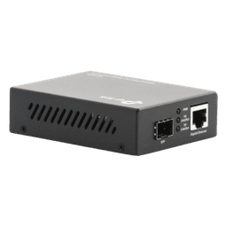 Convertidor Fibra Óptica Monomodo o Multimodo / 1 Puerto SFP 1000 Mbps / 1 Puerto RJ45 10/100/1000 Mbps / Plug and Play 