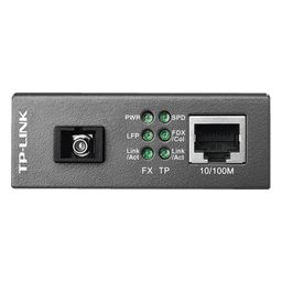 Convertidor de Medios WDM / Fibra Monomodo SC / 20 km (12.4 mi) / 10/100 Mbps / Longitud de Onda 1310/1550 nm / Plug and Play