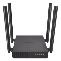 Router Inalámbrico doble banda AC, 2.4 GHz y 5 GHz Hasta 1200 Mbps, 4 antenas externas omnidireccional, 4 Puertos LAN 10/100 Mbps, 1 Puerto WAN 10/100 Mbps, Versión 6