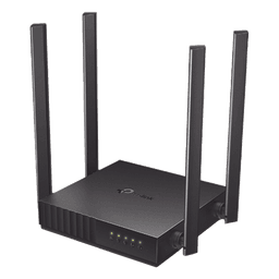 Router Inalámbrico doble banda AC, 2.4 GHz y 5 GHz Hasta 1200 Mbps, 4 antenas externas omnidireccional, 4 Puertos LAN 10/100 Mbps, 1 Puerto WAN 10/100 Mbps, Versión 6
