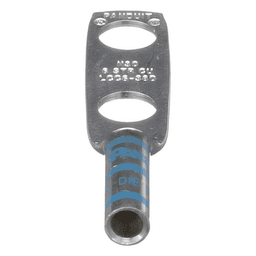 Zapata de compresión LCC6-38D-L para cal. 6 Awg, Doble barreno para tornillo prisionero de 3/8, Espaciado de orificio 25.4mm, 1 Pz