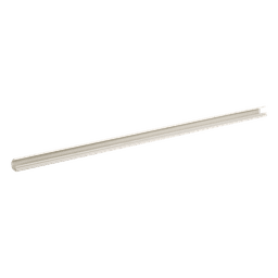 Canaleta LD5 de PVC rígido, con cinta adhesiva para instalación sin herramientas, 26 x 15 x 1828.8 mm, Color Blanco Mate
