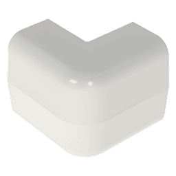 Esquinero Exterior / ABS / UL94V-0 FT4 / 90° / 0 a 50°C / Blanco Mate