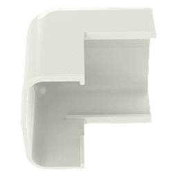 Esquinero Exterior / ABS / UL94V-0 FT4 / 90° / 0 a 50°C / Blanco Mate