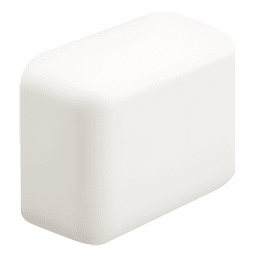 Tapa Final / ABS Blanco Mate / UL94V-0 FT4 / 0 a 50°C / Sin Herramientas