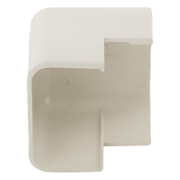 Esquinero exterior, para uso con canaleta LD10, material ABS, Color Blanco Mate