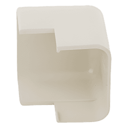 Esquinero exterior, para uso con canaleta LD10, material ABS, Color Blanco Mate