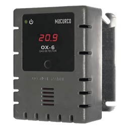 Detector y Controlador de Oxígeno / Rango 0 a 20% O2 / Salida 4-20 mA / Doble Relevador / Montaje 4 x 4 in