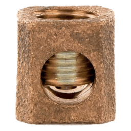 Terminal Tipo Lengüeta Recta de Cobre, Cal. 8 a 1/0 AWG,  Orificio para perno de 5/16" (7.9mm)