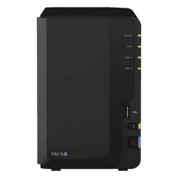 Servidor NAS de escritorio con 2 bahías / Hasta 24 TB / Hasta 6GB RAM / Hasta 25 cámaras