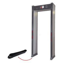 Base de plástico para instalación de arco detector de metales