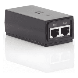 Adaptador PoE Ubiquiti de 24 VDC, 0.5 A con puerto Gigabit, compatible con airGateway