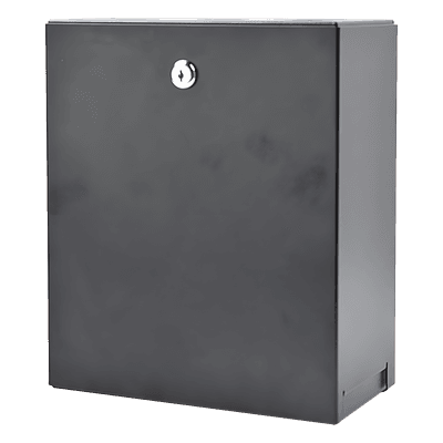 Gabinete de Consolidación / 24 Puertos Keystone / Montaje Pared o Techo Falso / Acero / 256 x 306 x 137 mm
