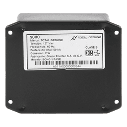 Supresor de Transientes Clase B / 1 Fase 3 Hilos / 127 Vca / 50 kA / IP64 / Diseño Interior Compacto