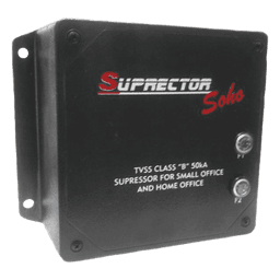 Supresor de Transientes Clase B / 2 Fases 4 Hilos / 220 Vca / 50 kA / Atenuación EMI/RFI 55 dB / IP64 / Diseño Interior Compacto