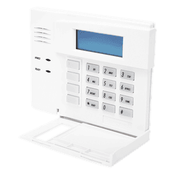 Teclado de alarma con pantalla LCD de palabras fijas en inglés, teclas retroiluminadas y 4 botones de función, para paneles serie VISTA