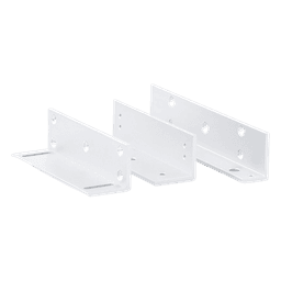 Kit de Brackets de Montaje Z y L / Aluminio Reforzado / 182 x 40 x 24.3 mm / Para Chapa Magnética
