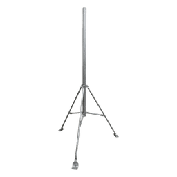 Tripie de con tubo de 2" para alcanzar 3 metros. Acero Galvanizado en Caliente.