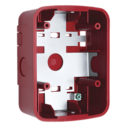 Caja de Montaje en Pared y Techo / Para Bocina y Bocina con Estrobo / Color Rojo / Compatible Serie L