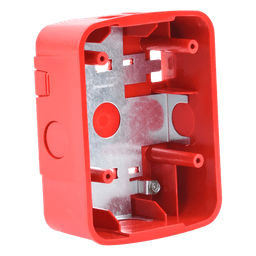 Caja de Montaje en Pared y Techo / Para Bocina y Bocina con Estrobo / Color Rojo / Compatible Serie L