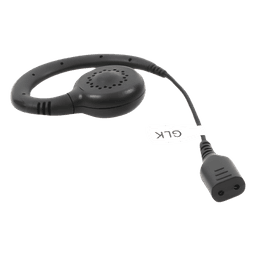 Auricular giratorio con gancho en forma de "G" con cable de fibra trenzada y conector SNAP.  Requiere micrófono de solapa de 1 o 2 hilos de la Serie SNAP.