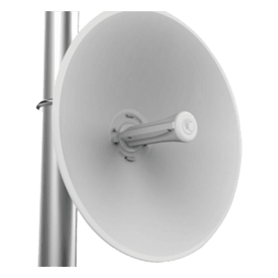 Force 300 para zonas con alta interferencia / Enlace 5GHz Anti-Interferencia /Hasta 600+ Mbps / 4910-5970 MHz, / Hasta 10 km / Antena de 25 dBi / Baja latencia (C050910C101B)