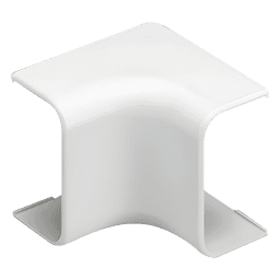 Esquinero interior, para uso con canaleta LD5, material ABS, Color Blanco Mate