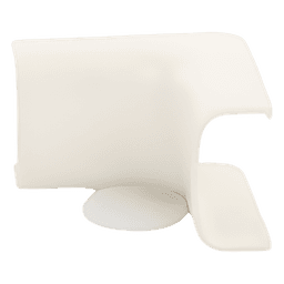Esquinero interior / Canaleta LD5 / ABS / Blanco mate / UL94V-0 FT4 / 90° / 0°C a 50°C