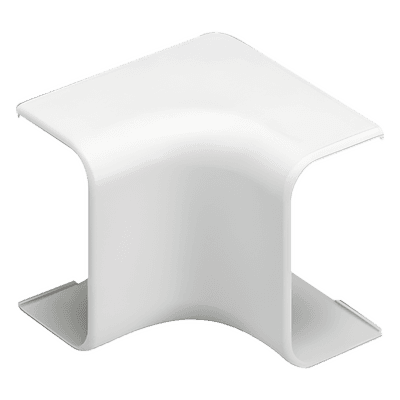 Esquinero interior, para uso con canaleta LD3, material ABS, Color Blanco Mate