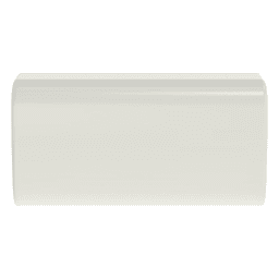 Unión Recta para Canaleta / Diseño Bisagra Monopieza / ABS UL94V-0 / Blanco Mate / 180º / 0 a 50ºC
