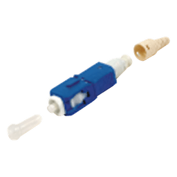 Conector de Fibra Óptica Pre-Pulido LightBow SC/UPC Simplex, Monomodo OS1/OS2, Re-Terminable, Color Azul