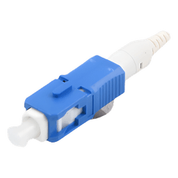 Conector de Fibra Óptica Pre-Pulido LightBow SC/UPC Simplex, Monomodo OS1/OS2, Re-Terminable, Color Azul
