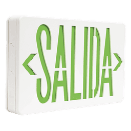 Letrero LED de Salida / Dual 120/240 VAC / Montaje Universal / Batería Ni-Cd de Respaldo / 2.0 W de Consumo / 90 min Autonomía