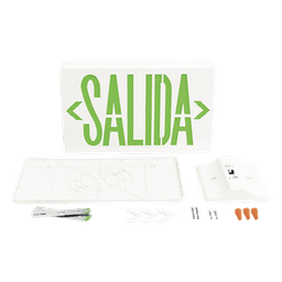Letrero LED de Salida / Dual 120/240 VAC / Montaje Universal / Batería Ni-Cd de Respaldo / 2.0 W de Consumo / 90 min Autonomía