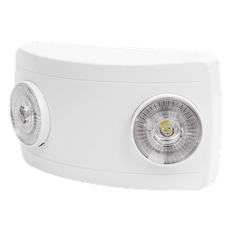 Luz de Emergencia LED / Doble LED 1W 150 lúmenes / Batería Ni-Cd 3.6V 900mAh / 90 min Autonomía / Voltaje Universal 127-240 VAC / UL 5VA / Blanco