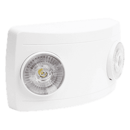 Luz de Emergencia LED / Doble LED 1W 150 lúmenes / Batería Ni-Cd 3.6V 900mAh / 90 min Autonomía / Voltaje Universal 127-240 VAC / UL 5VA / Blanco