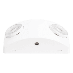 Luz de Emergencia LED / Doble LED 1W 150 lúmenes / Batería Ni-Cd 3.6V 900mAh / 90 min Autonomía / Voltaje Universal 127-240 VAC / UL 5VA / Blanco
