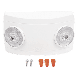 Luz de Emergencia LED / Doble LED 1W 150 lúmenes / Batería Ni-Cd 3.6V 900mAh / 90 min Autonomía / Voltaje Universal 127-240 VAC / UL 5VA / Blanco