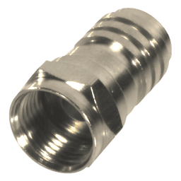 Conector Coaxial F Macho / Plegable / RG-59/U / 75 Ohm / Cuerpo Níquel / 24 mm