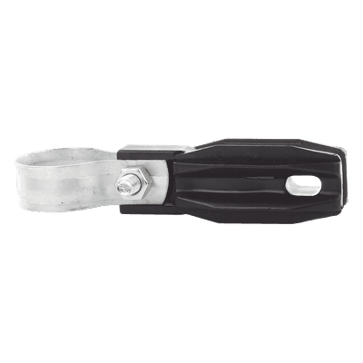 Aislador de Paso o Esquina / Abrazadera Ajustable 33-38 mm / Resina 100% Virgen / Anti-Arqueo / Protección UV e IP