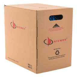 Bobina de Cable UTP Reelex, de 4 Pares, Alto Desempeño Cat6, PVC (CM), Color Azul, 23 AWG, 305 Metros (1000 Pies)