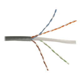 Bobina de Cable UTP Cat6, 23 AWG de 4 Pares, Alto Desempeño, PVC (CMR), 305 Metros (1000 Pies) Reelex (Color: Gris)