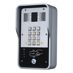 Audio Portero IP  2 líneas SIP con relevador integrado, Lector RFID para acceso por clave numérica, tarjeta o llamada remota, PoE