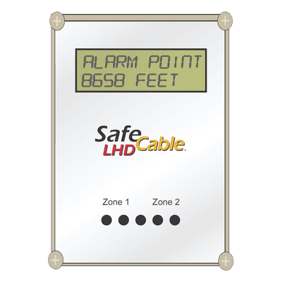 Módulo Localizador de Distancia / Doble Zona / Cable Detector de Calor / 4,571 m (15,000 ft) / Modbus RS-485 / 24 VDC / NEMA 4X