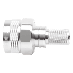 Conector Coaxial N Macho / Ensamble Plegable / Pin Cautivo No Soldable / 50 Ohm / PTFE / Cables RG8-LMR400