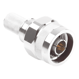 Conector Coaxial N Macho / Ensamble Plegable / Pin Cautivo No Soldable / 50 Ohm / PTFE / Cables RG8-LMR400